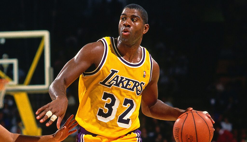 Earvin 'Magic' Johnson Action Portrait